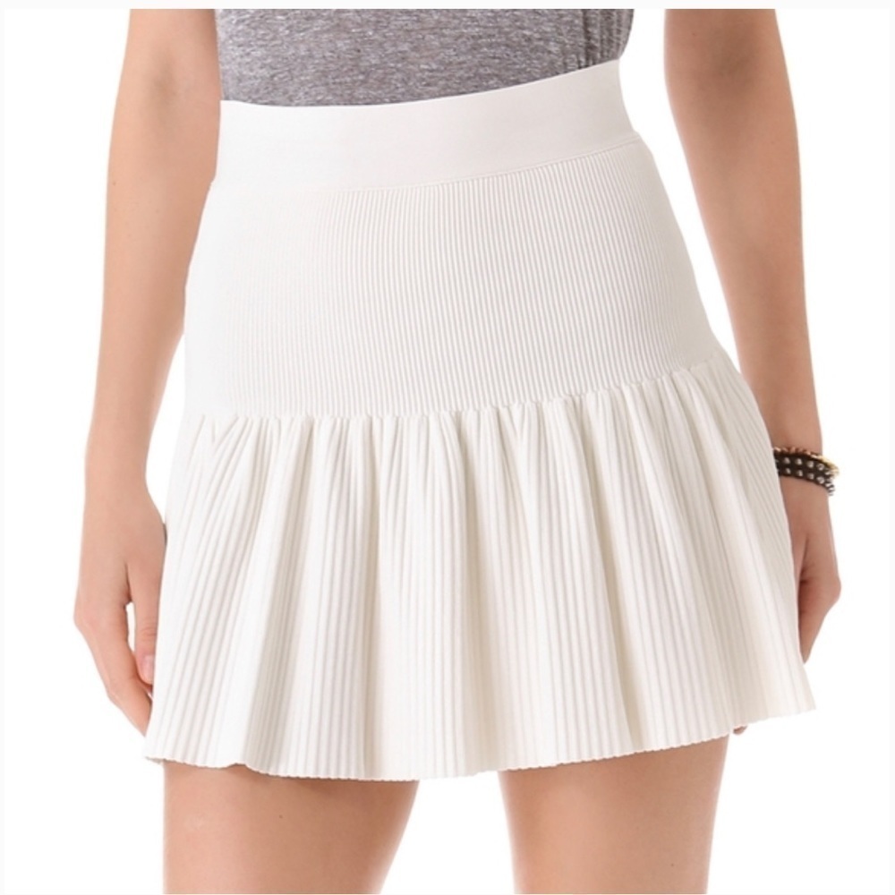 BCBGMAXAZRIA Brown Knit Fit and Flare Mini Skirt US XS